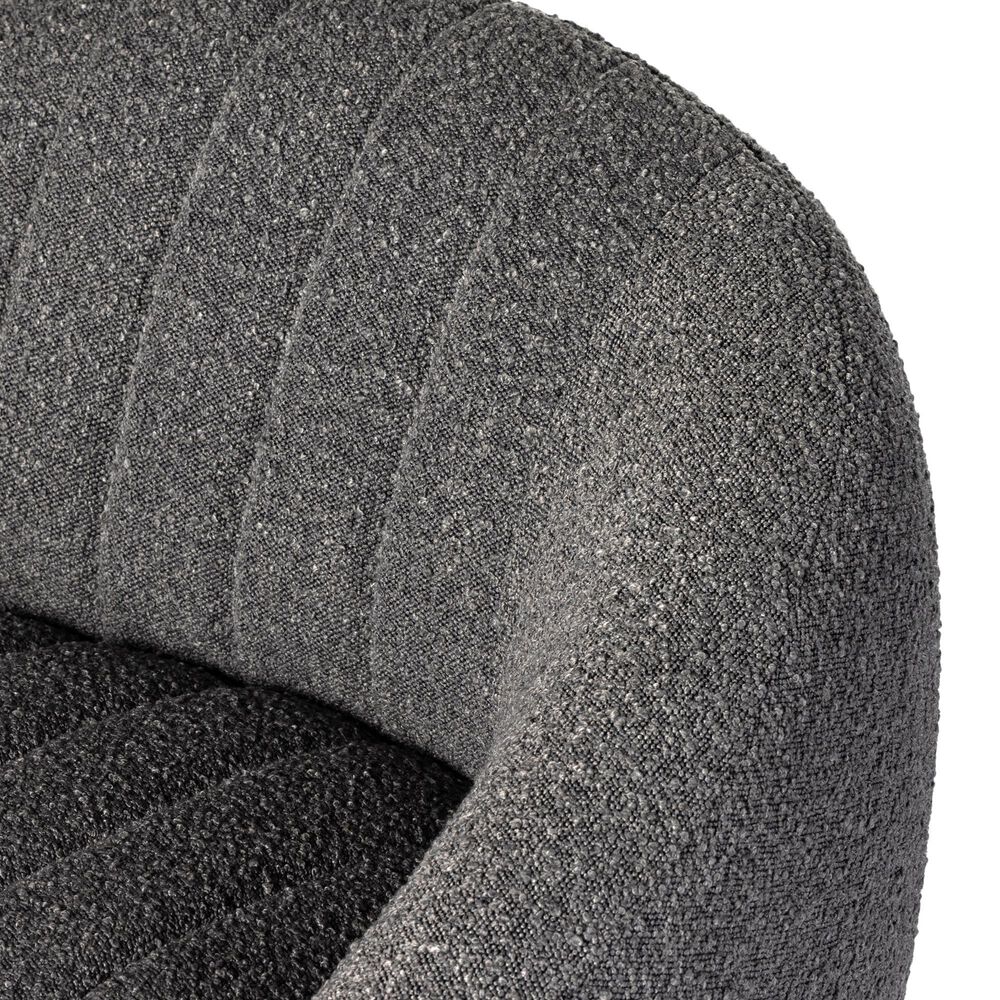 Four Hands Audie Swivel Chair in Knoll Charcoal, , large