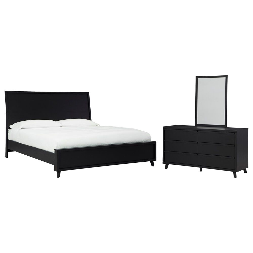 Ashley Danziar 3-Piece King Bedroom Set in Matte Black, , large