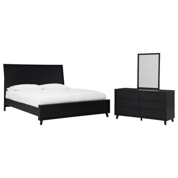 Ashley Danziar 3-Piece King Bedroom Set in Matte Black, , large