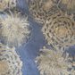 Ann Gish Chrysanthemum 96" x 50" Throw in Blue and Gold, , large