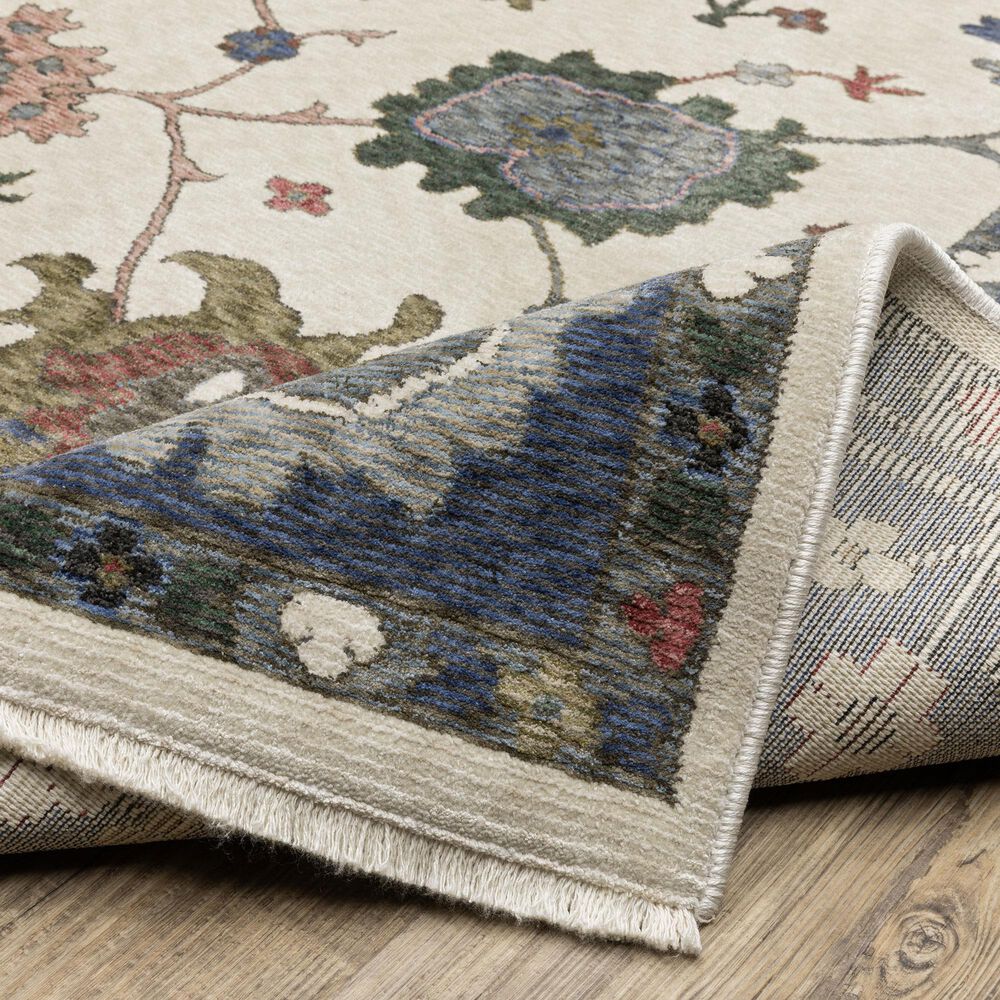 Oriental Weavers Hastings HA01E 2&#39;3&quot; x 7&#39;6&quot; Ivory Runner, , large