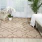 Nourison Aloha 3"6" x 5"6" Cream Indoor/Outdoor Area Rug, , large