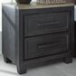 Millenium Foyland 2-Drawer Nightstand in Black and Brown, , large