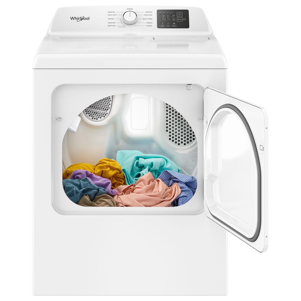 Whirlpool 7 Cu. Ft. Gas Long Vent Dryer with AutoSensing in White, , large