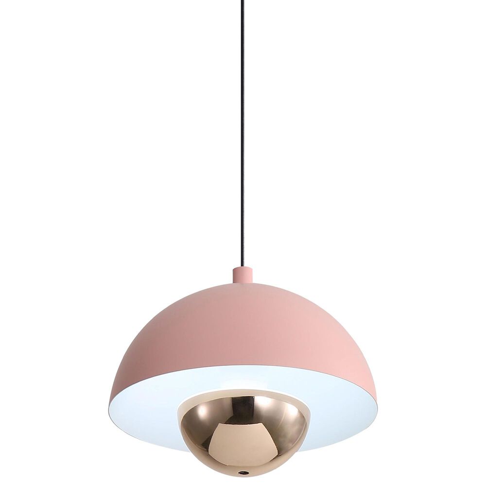 Golden Lighting Vintra LED 1-Light Pendant in Dusty Rose, , large