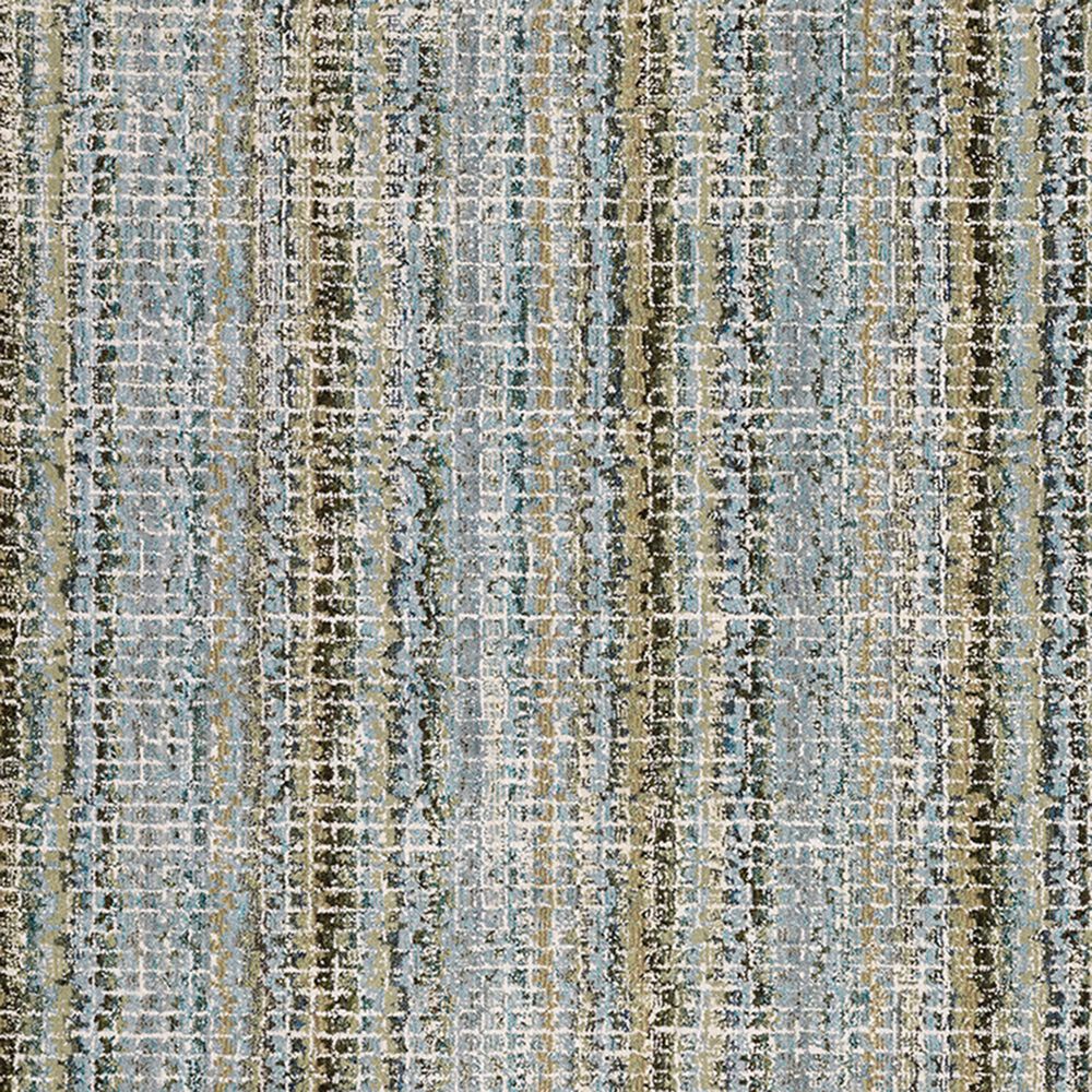 Oriental Weavers Atlas Stripe 747B0 1&#39;10&quot; x 3&#39;2&quot; Blue and Green Scatter Rug, , large