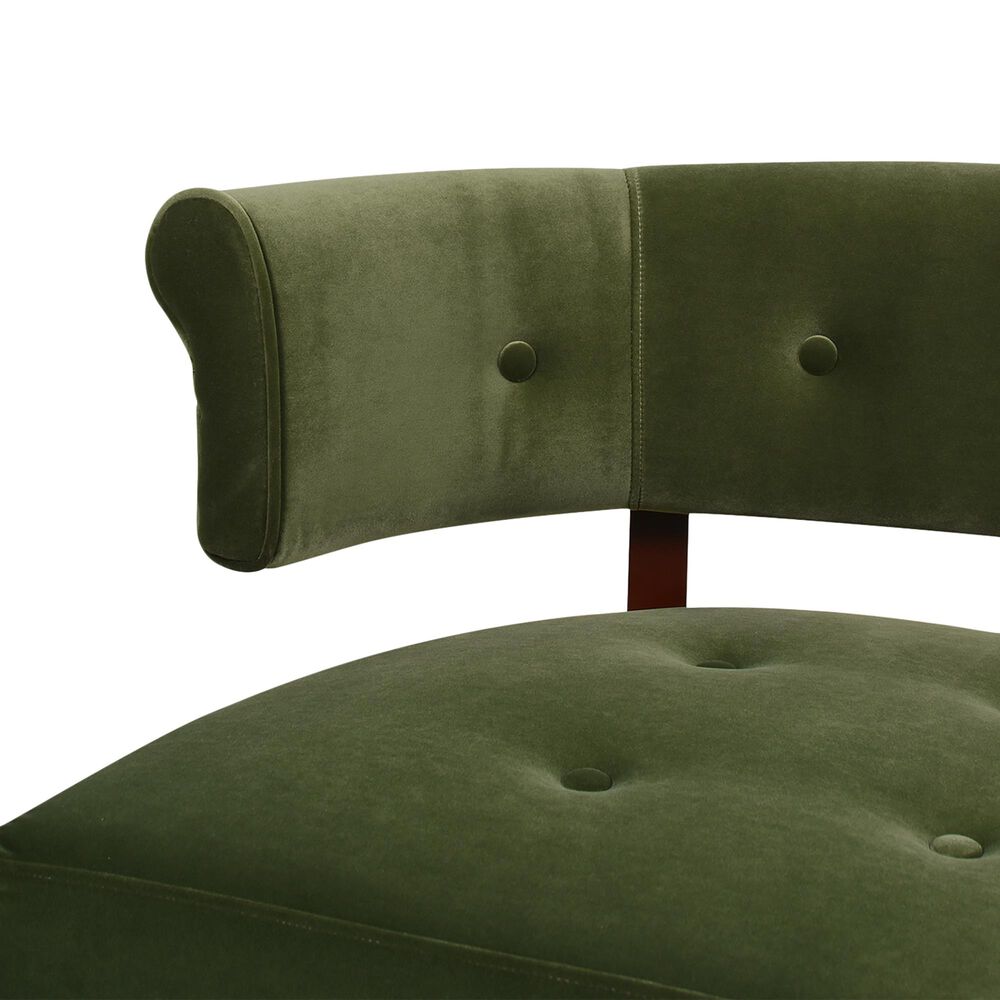 Jennifer Taylor Home Jared Settee in Olive Green Nebraska Furniture Mart