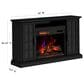 Classic Flame 62" TV Stand with Electric Fireplace in Embossed Ash, , large