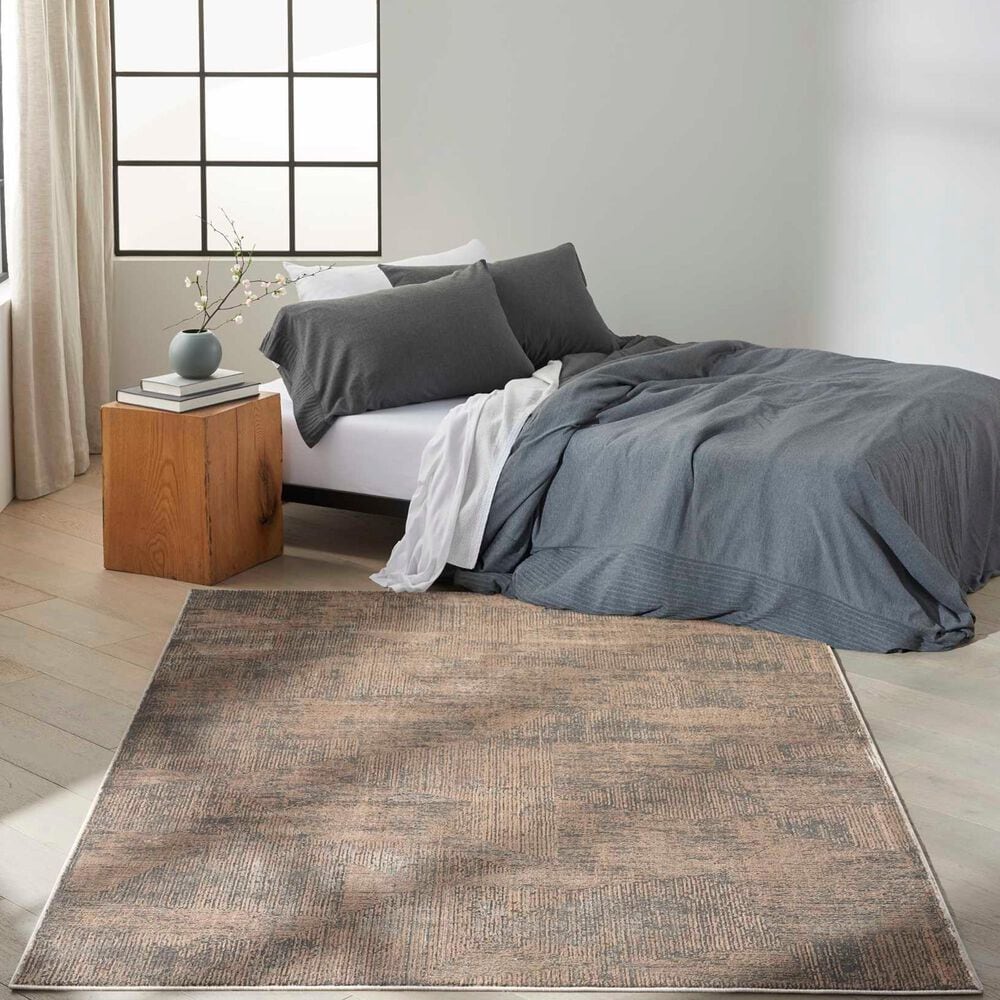 Nourison Irradiant 9&#39; x 12&#39; Black and Ivory Area Rug, , large