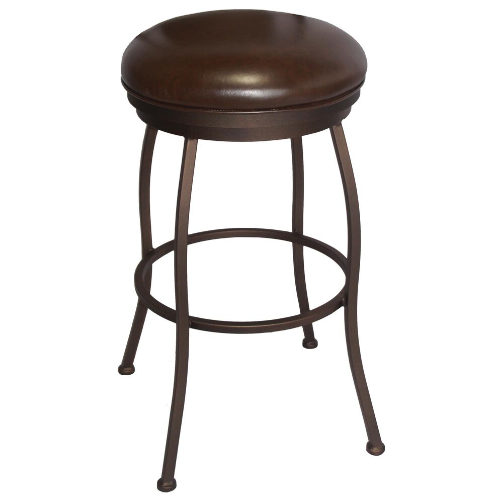 Delaware Dining Bristol 26" Swivel Barstool in Sun Bronze/Dark Brown, , large