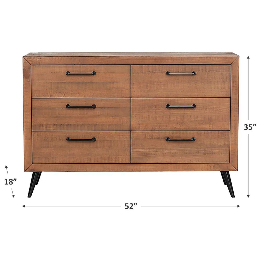 Evolur Stilnovo Double Dresser Only in Sugar Cane, , large