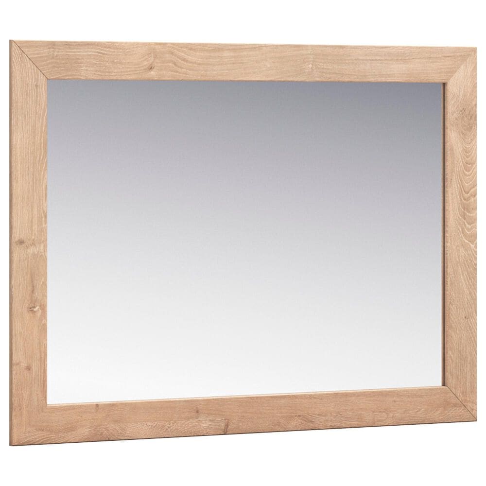Ashley Sanginlane Dresser Mirror in Light Oak, , large