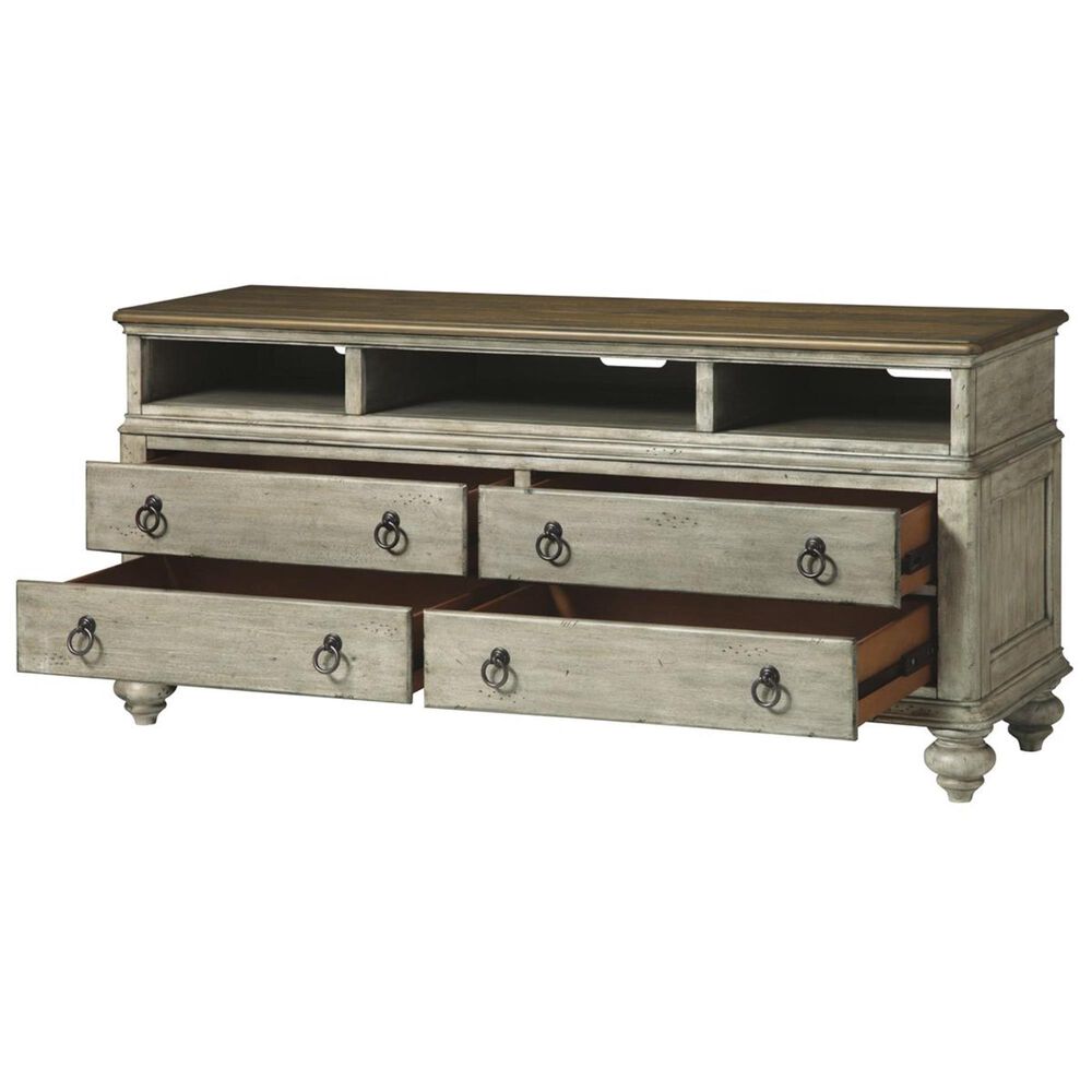 Flexsteel Plymouth 67&quot; Entertainment Base in Whitewash, , large