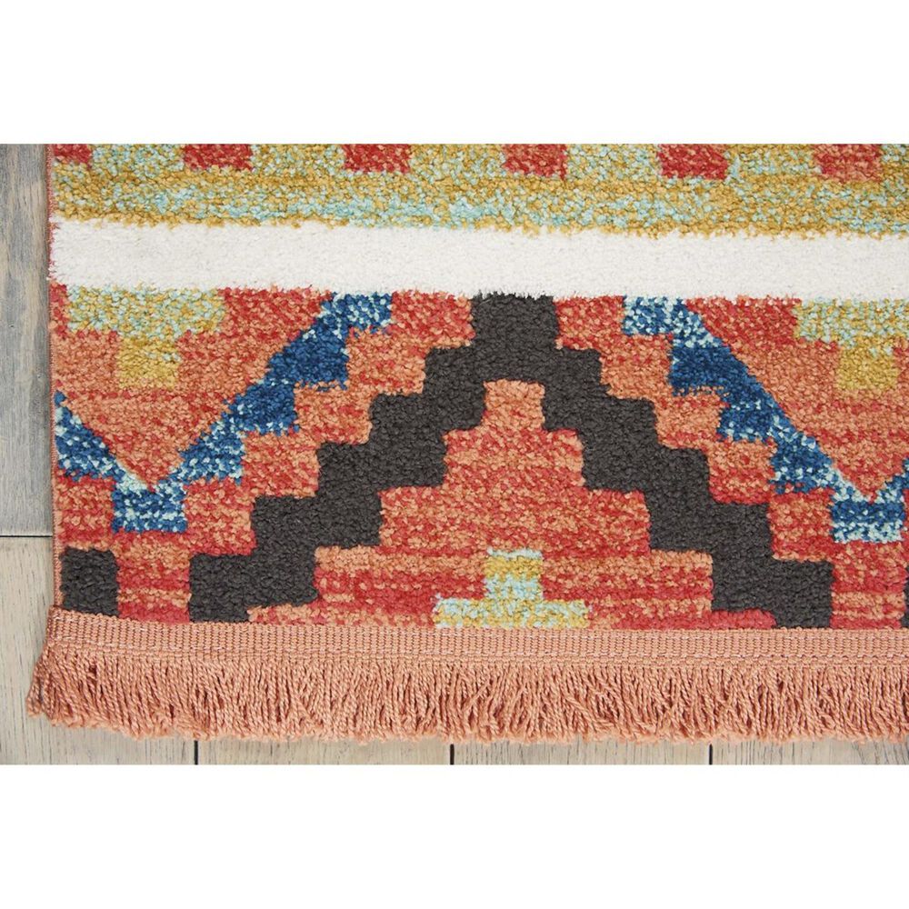 Nourison Navajo NAV04 9"3" x 13" Orange Area Rug, , large