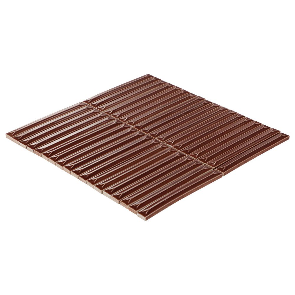 Dal-Tile Artefino Vintage Saffron 2&quot; Floret on 12&quot; x 12&quot; Porcelain Mosaic Sheet, , large