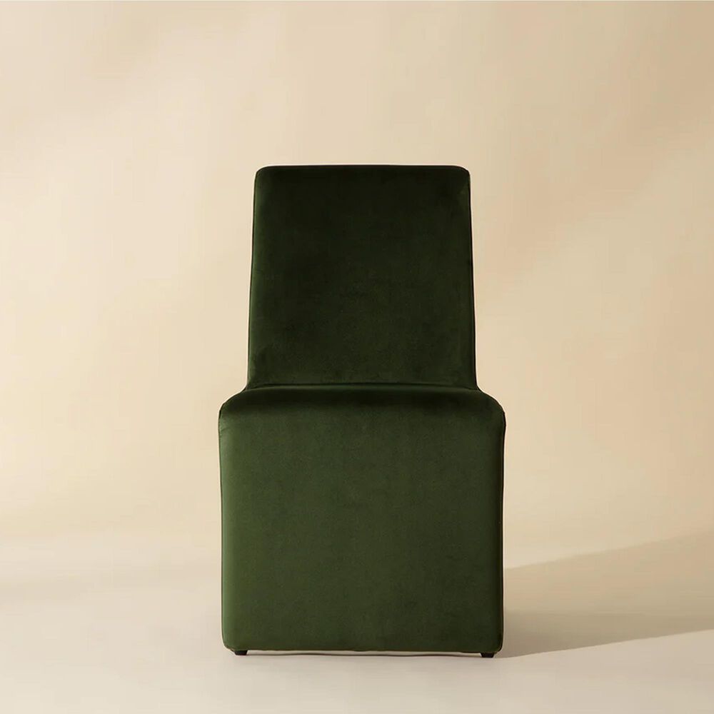 Club Collection By Sunpan Cascata Side Chair in Moss Green, , large