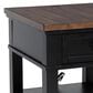 Ashley Wildenauer End Table in Warm Satin Black and Brown, , large