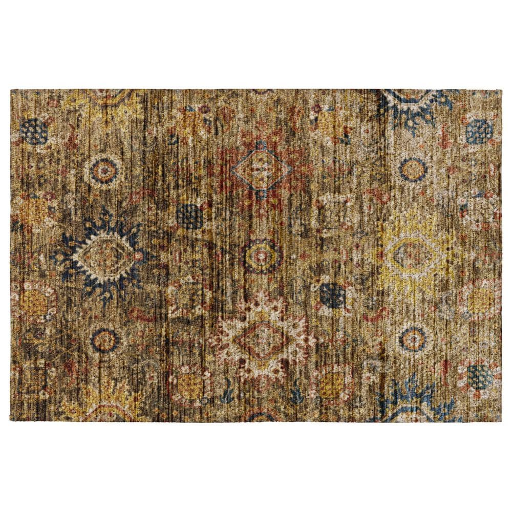 Dalyn Rug Company Silk Road Clove, Brown, Gold, Copper and Charcoal 1"8" x 2"6" Area Rug, , large