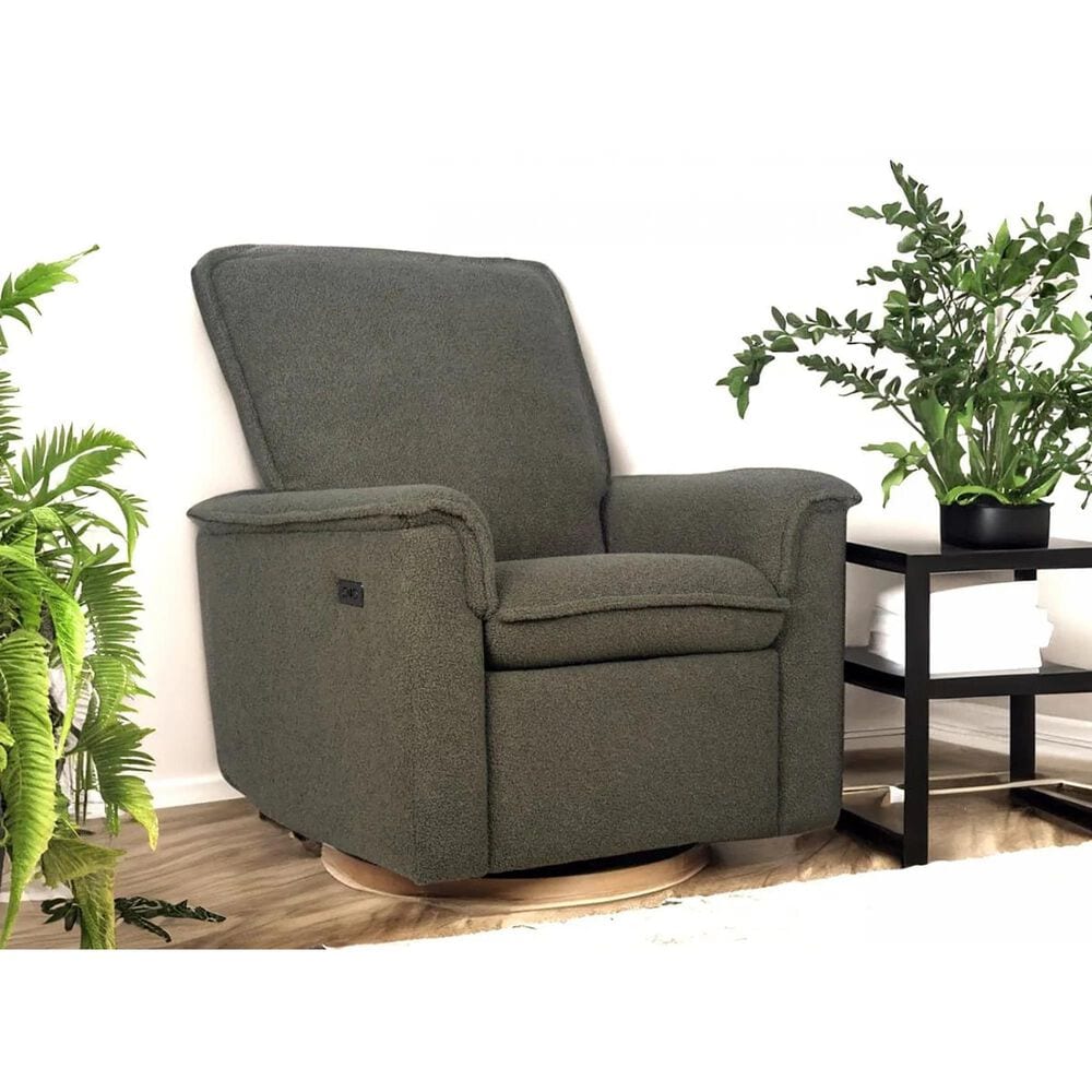 Baby Appleseed Anza Power Swivel Recliner in Sage, , large