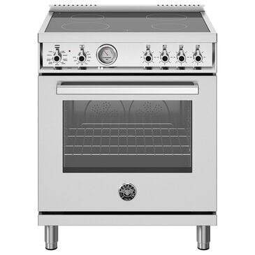 Bertazzoni Professional 4.7 Cu.Ft. Electric Range with European Convection Oven in Stainless Steel, , large