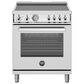 Bertazzoni Professional 4.7 Cu.Ft. Electric Range with European Convection Oven in Stainless Steel, , large