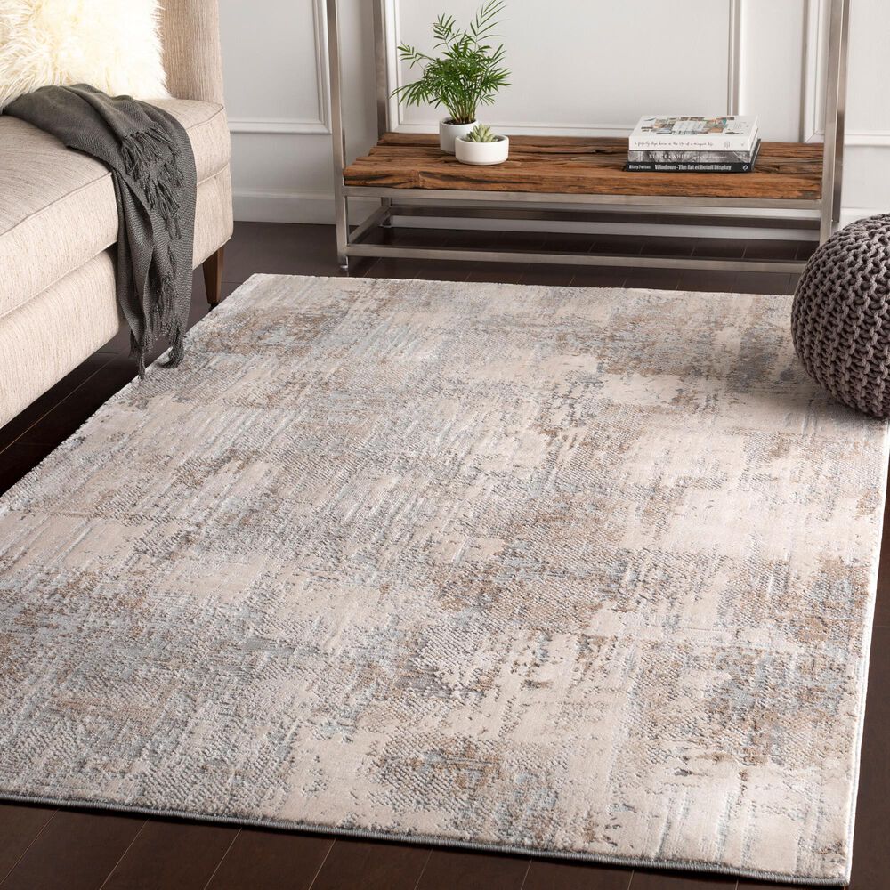 Surya Alpine ALP-2304 7&#39;10&quot; x 10&#39;2&quot; Light Gray, Taupe, Medium Brown, Gray and Charcoal Area Rug, , large
