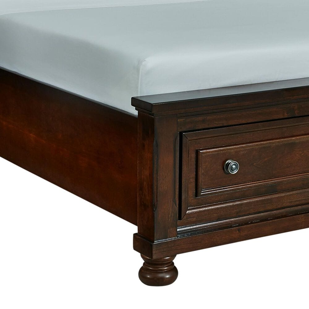 Ashley Porter California King Sleigh Storage Bed in Rustic Brown, , large