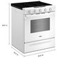 Whirlpool 30" Smart Gas Range with Air Cooking Technology in White, , large