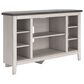 Ashley Dorrinson 48" Corner TV Stand in Antiqued White and Gray, , large