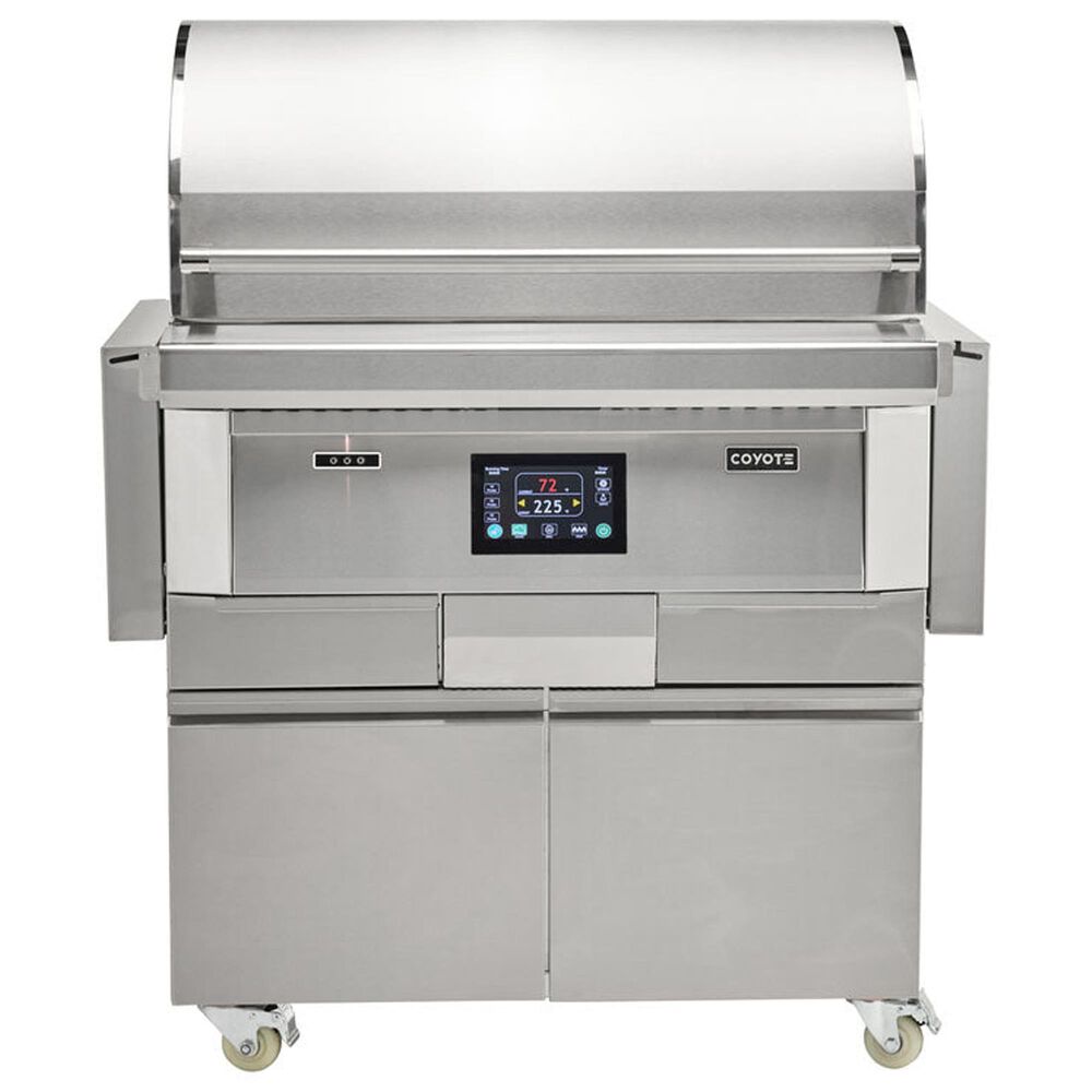 Coyote Outdoor 36" Gen3 Freestanding Pellet Grill with Cart in Stainless Steel, , large