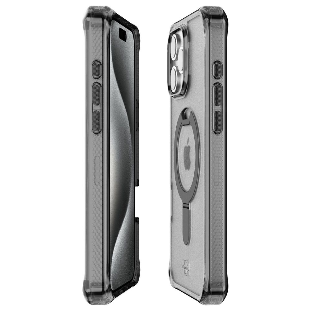 ITSkins Hybrid R Vapor Stand MagSafe Case with Stand for Apple iPhone 16 Pro Max in Black, , large