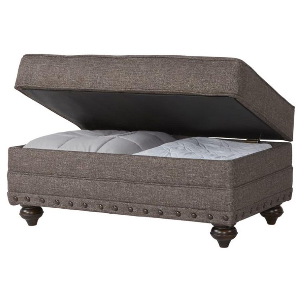 Hughes Furniture Storage Ottoman in Phineas Driftwood, , large
