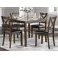 Homelegance Hazel 5-Piece Square Dining Set in Charcoal Brown, , large