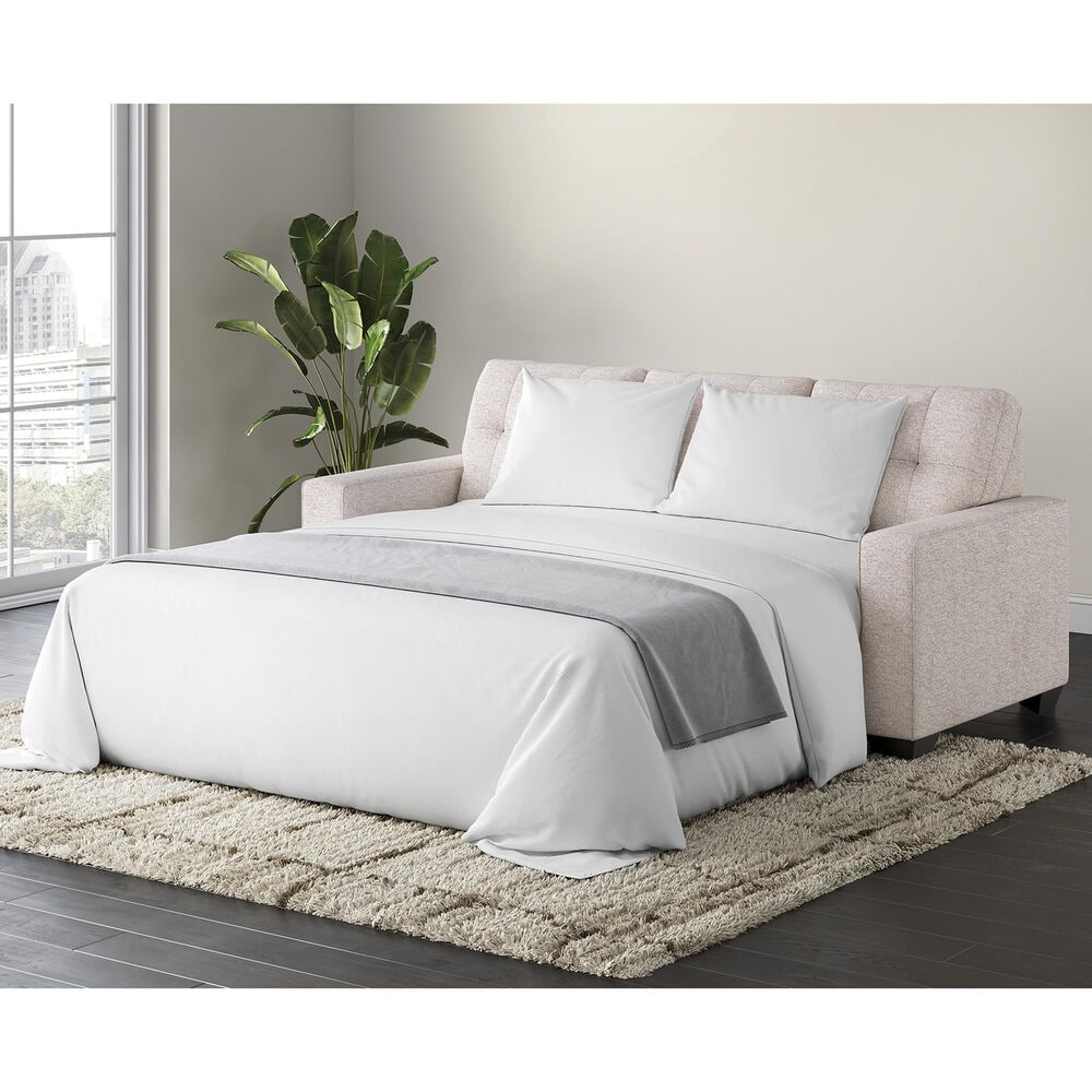 Ashley Larimer Queen Stationary Sofa Sleeper in Stone, , large