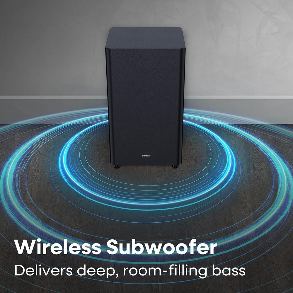 Element 3.1.2 Sound Bar and Wireless Subwoofer with Dolby Atmos and DTS:X, , large
