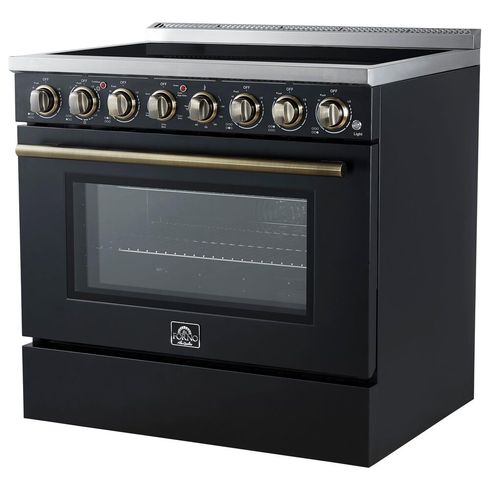 Forno Paolo 36" Freestanding Electric Range in Black, , large