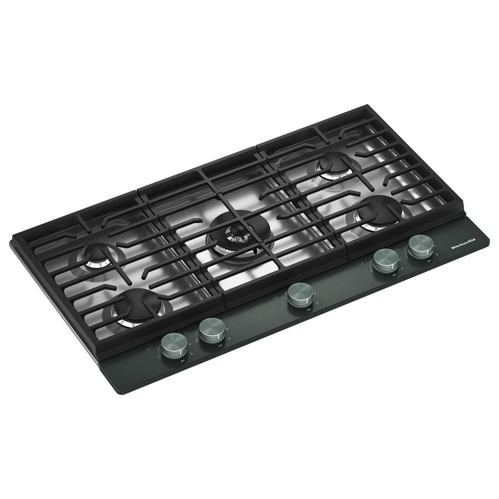 KitchenAid 36" Gas Cooktop with Premium Weighted Knobs in Juniper, , large