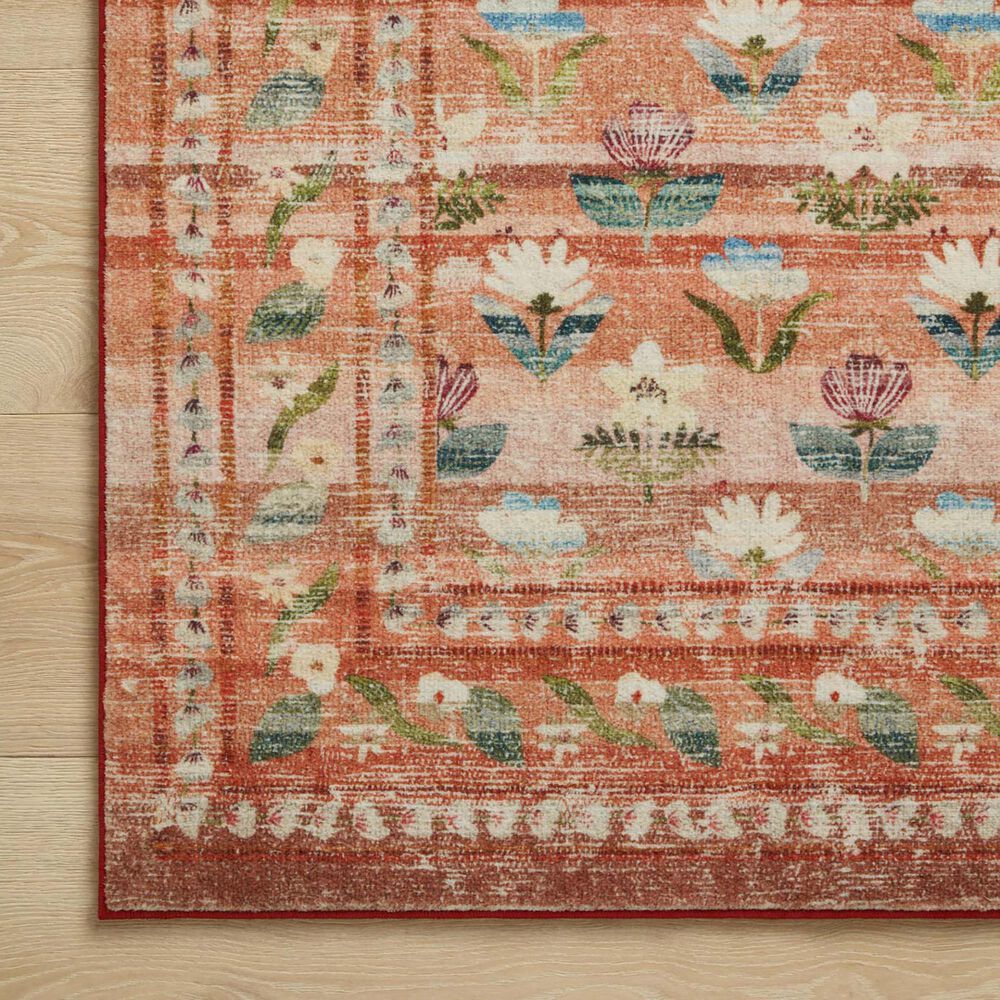 Loloi Courtyard 7&#39;6&quot; x 9&#39;6&quot; Hadley Terracotta Area Rug, , large