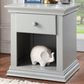 Suite Bebe Bailey 1-Drawer Nightstand in Gray, , large
