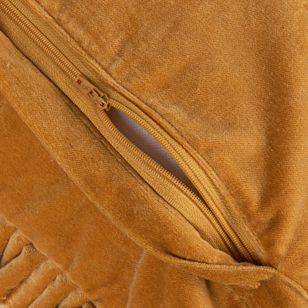Teak Interiors Heirloom 20&quot; x 20&quot; Throw Pillow in Mustard, , large