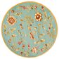 Safavieh Lyndhurst LNH552 5"3" Round Blue and Multicolor Area Rug, , large
