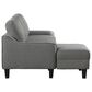 OSP Home Lester 1-Piece Stationary Sleeper Sofa Chaise in Grey, , large