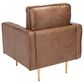 Safavieh Carlotta Accent Chair in Brown, , large