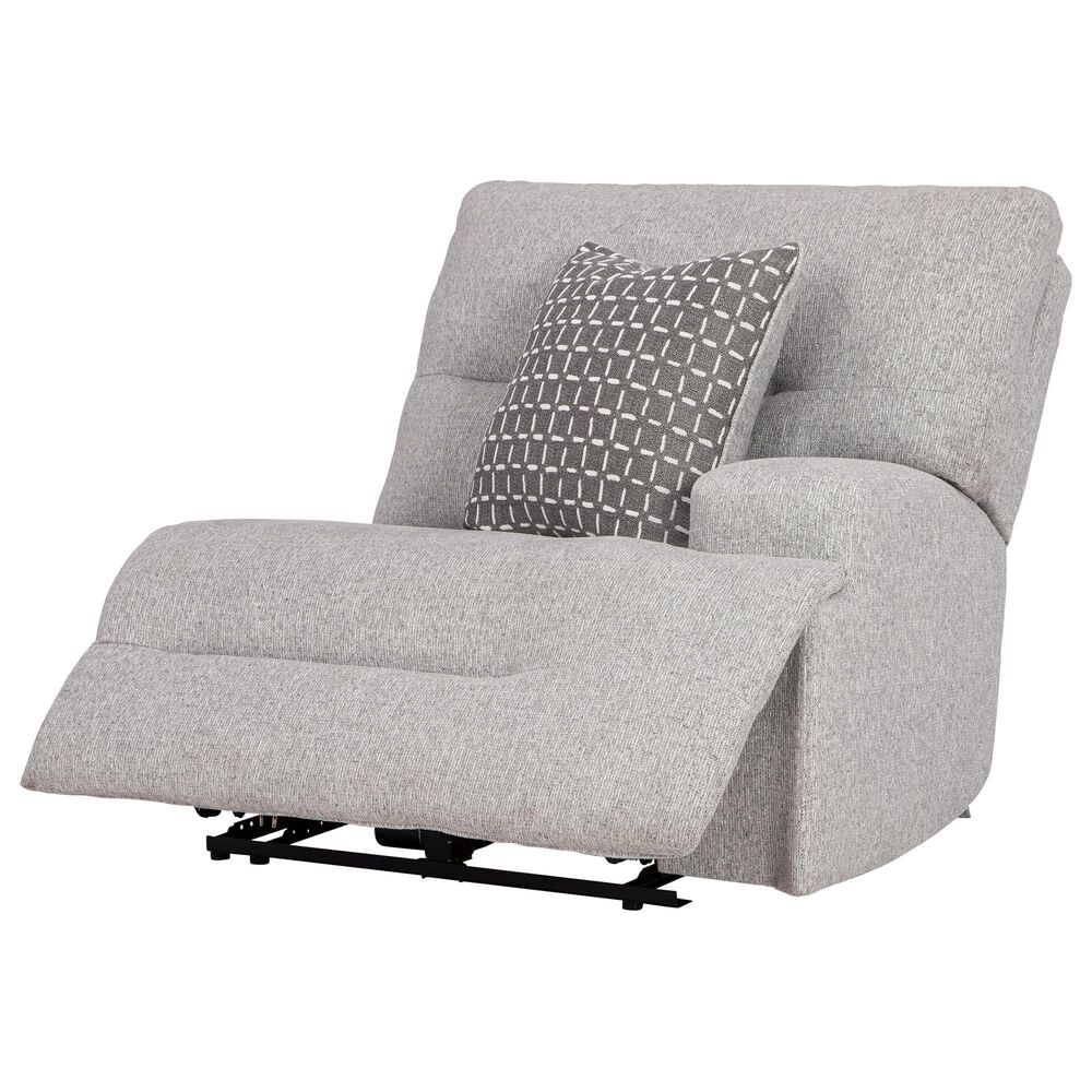 Ashley Acklen Place 3-Piece Power Left Facing Reclining Sectional with Chaise in Pewter, , large