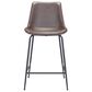 Zuo Modern Byron Counter Chair in Brown/Black, , large