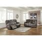 Ashley Wurstrow Power Reclining Console Loveseat with Adjustable Headrest in Smoke, , large