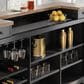 Ashley Wildenauer Bar in Warm Satin Black and Brown, , large