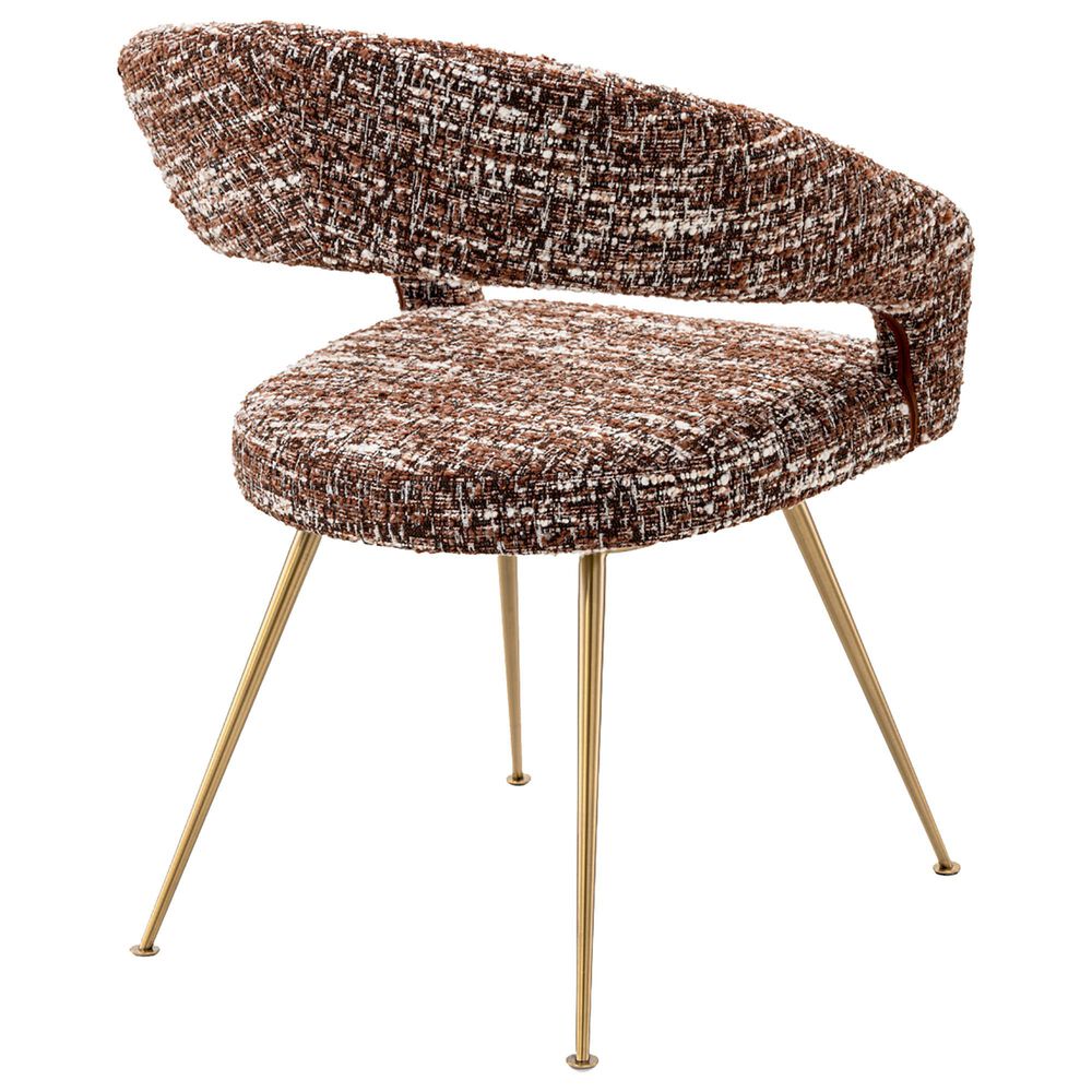 Eichholtz Bravo Arm Chair in Brushed Brass, , large