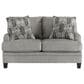 Ashley Davinca Stationary Loveseat in Charcoal, , large