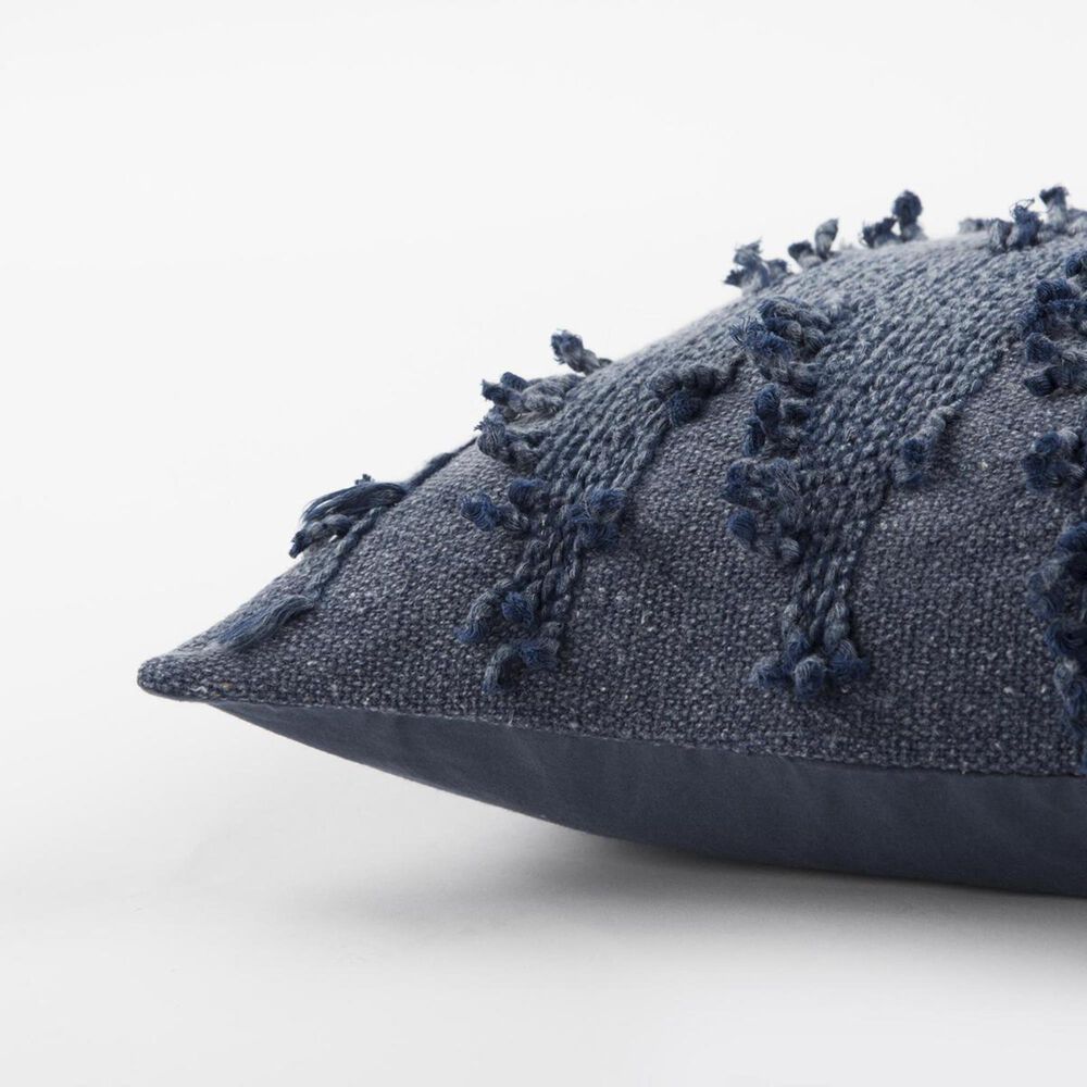 Rizzy Home 14&quot; x 26&quot; Poly Fill Pillow in Blue, , large